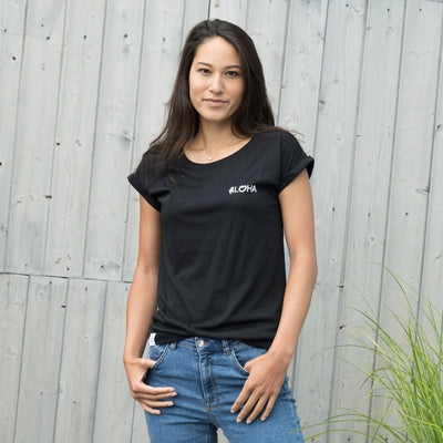 Urbansurf Damen Shirt Aloha - schwarz