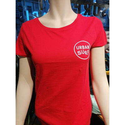 Urbansurf Damen T-Shirt Logo - rot