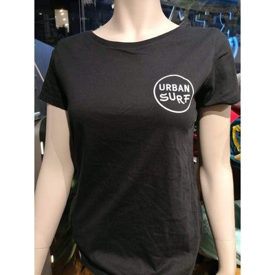 Urbansurf Damen T-Shirt Logo - schwarz