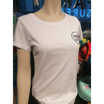 Urbansurf Damen T-Shirt Logo - weiss