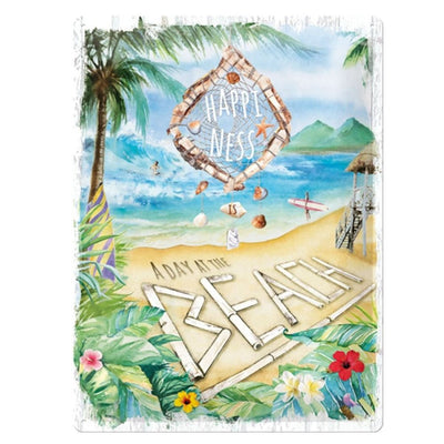 Vintage Schild Happiness Is A Day At The Beach