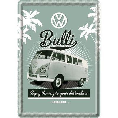 Vintage Schild VW Bulli - Ready for the Summer